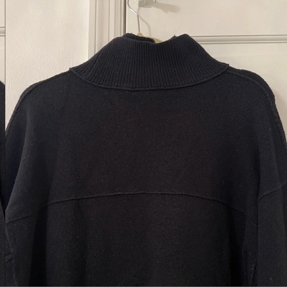 Free People Afterglow Tunic Sweater Black XS